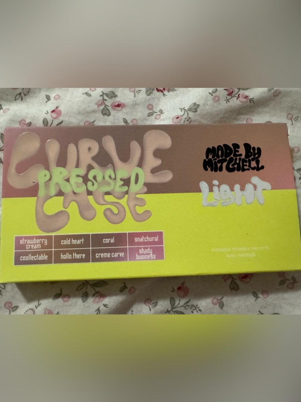 Made By Mitchell Curve Pressed Case Light Palette - Yellow & Brown